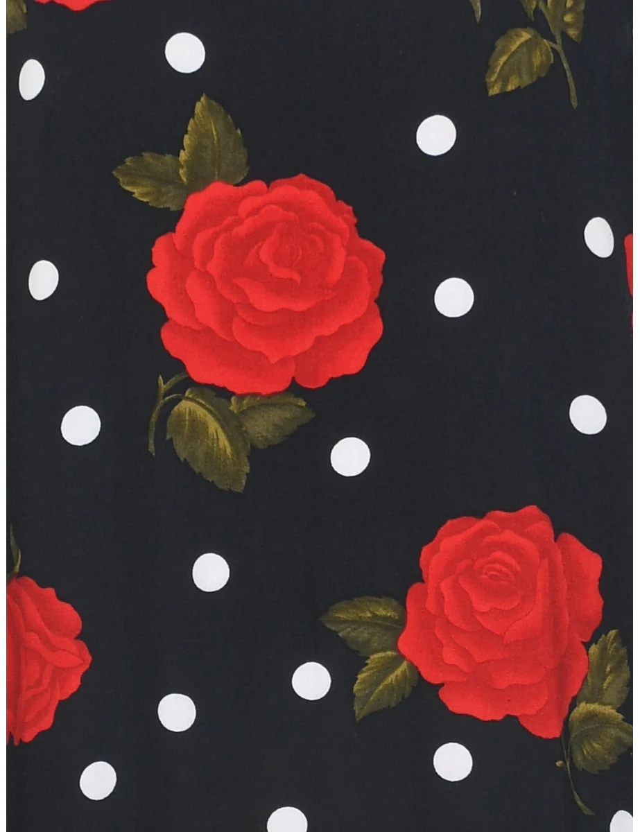 Vintage Polka Dot Dress - M - Image 3