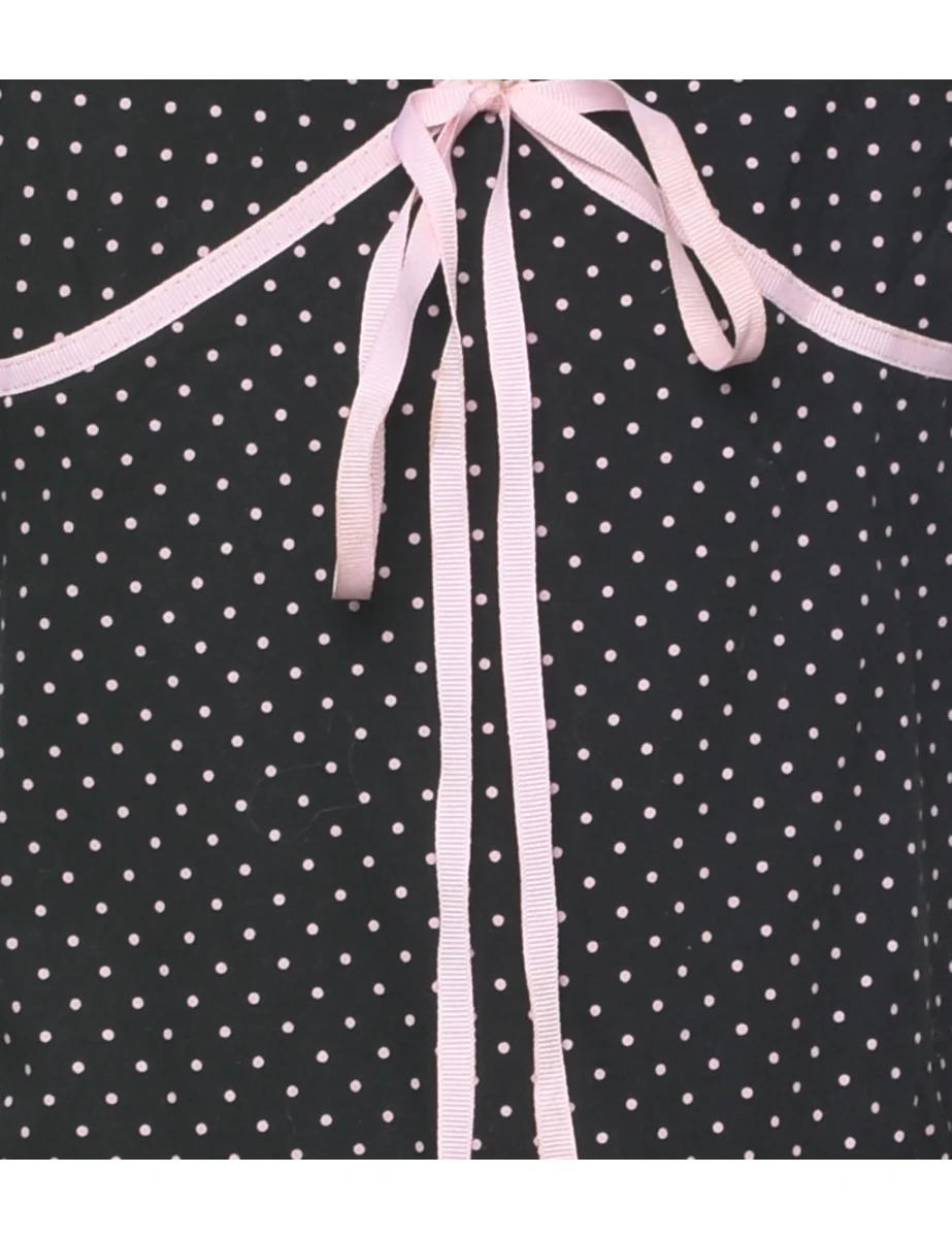 Y2K Vintage Polka Dot Dress - S - Image 3