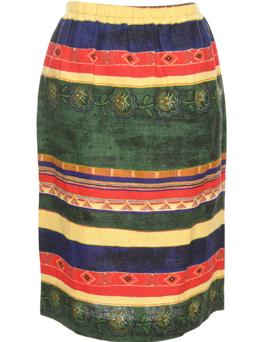 Vintage Printed Multi Colour Jacket - M - Image 7