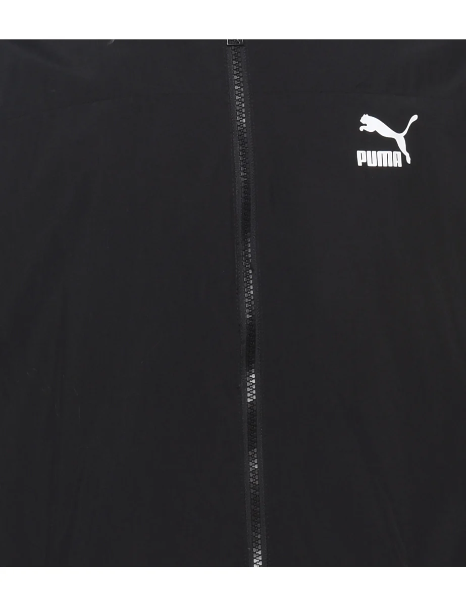 Vintage Puma Black & White Nylon Jacket - L - Image 3
