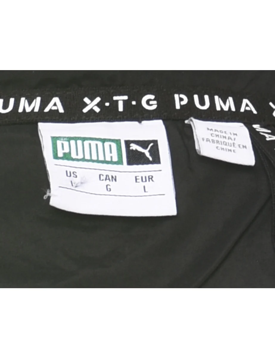 Vintage Puma Black & White Nylon Jacket - L - Image 4