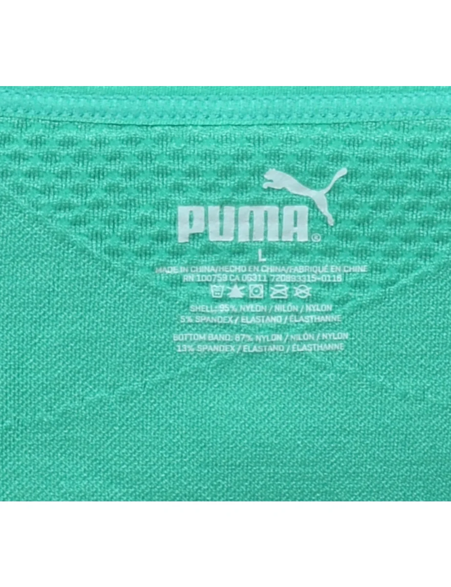 Puma Green Sports Bra - L - Image 4