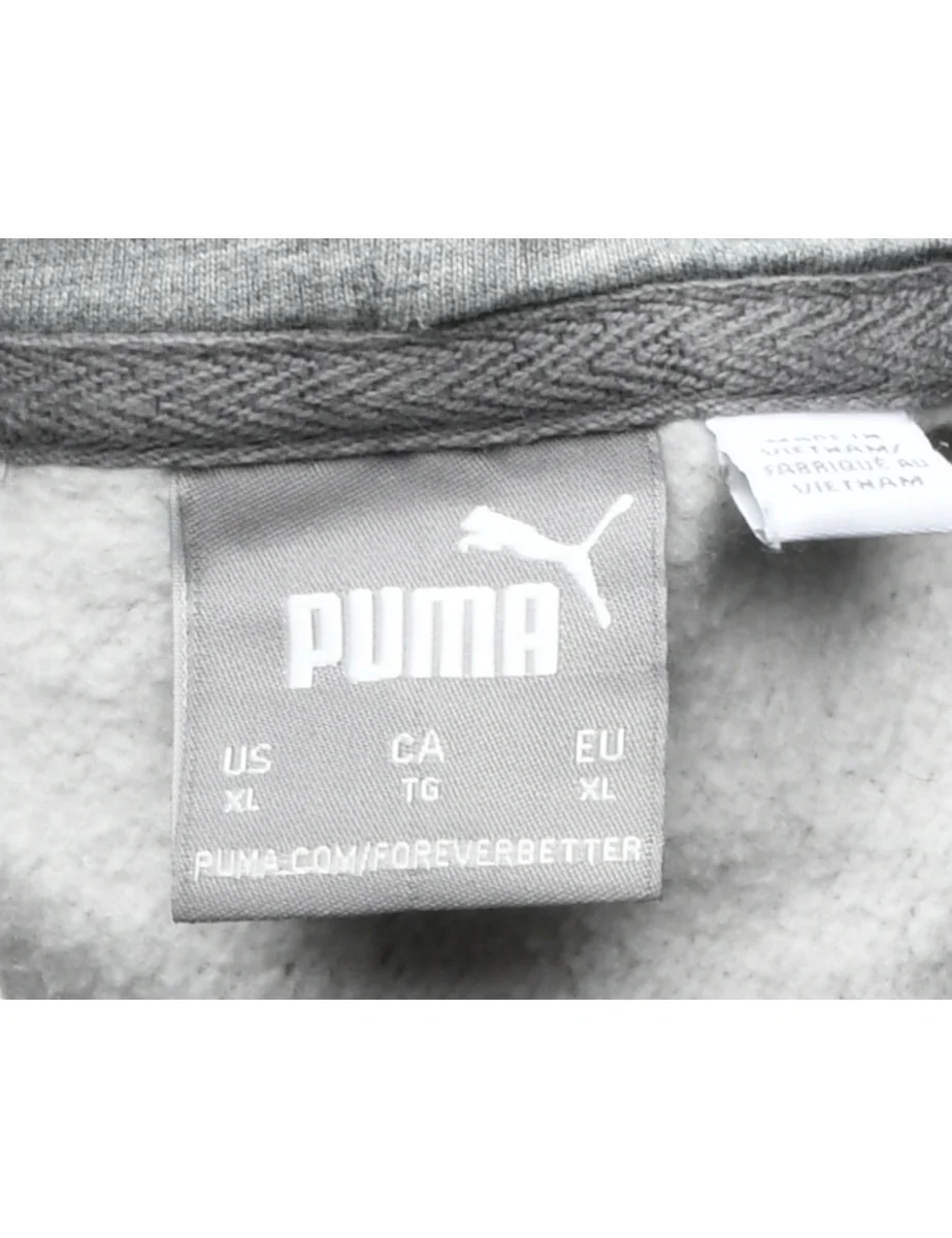 Puma Grey Hooded Sweatshirt - XL - Image 4