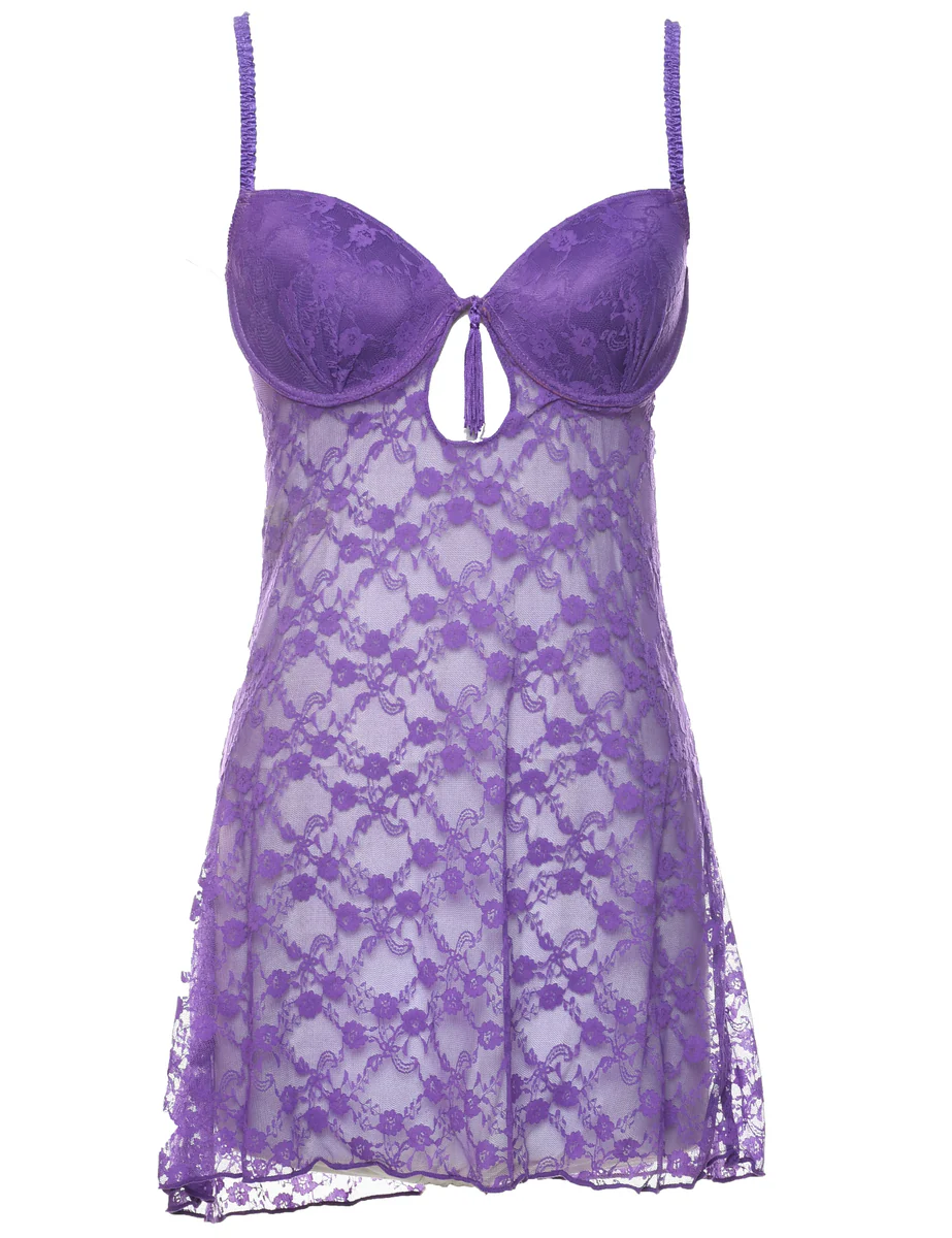 Y2K Vintage Purple Babydoll - S