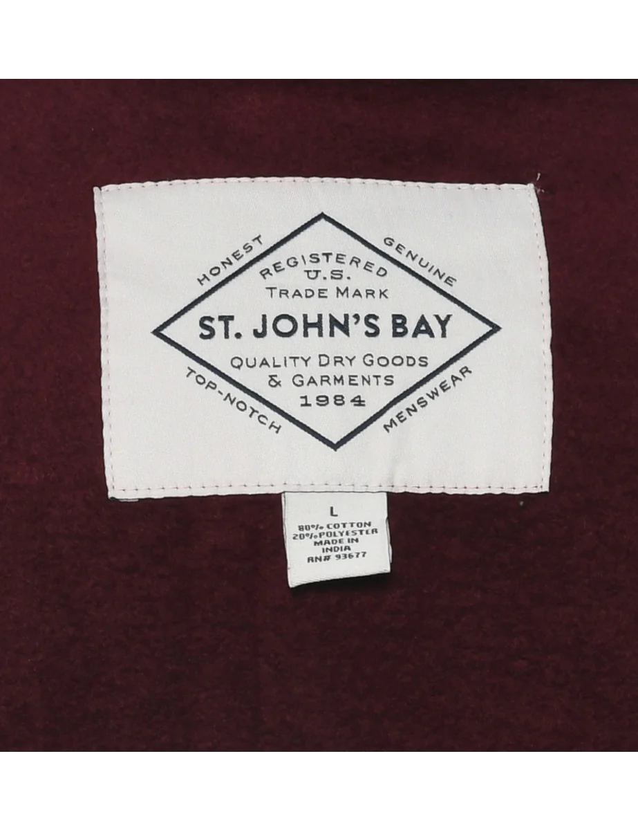 Quarter Zip Plain Sweatshirt - L - Image 4