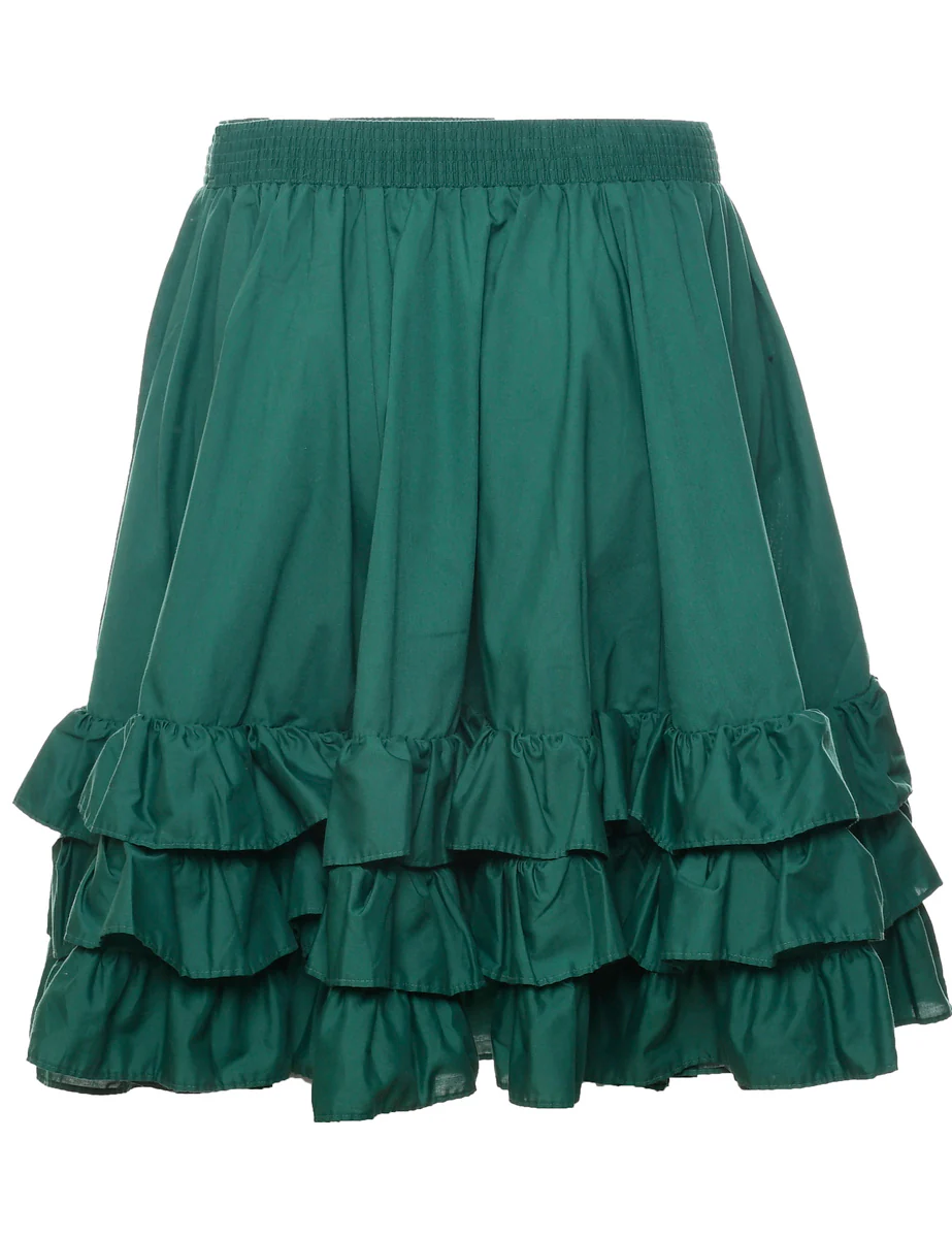 Ra-Ra Green Skirt - S - Image 2