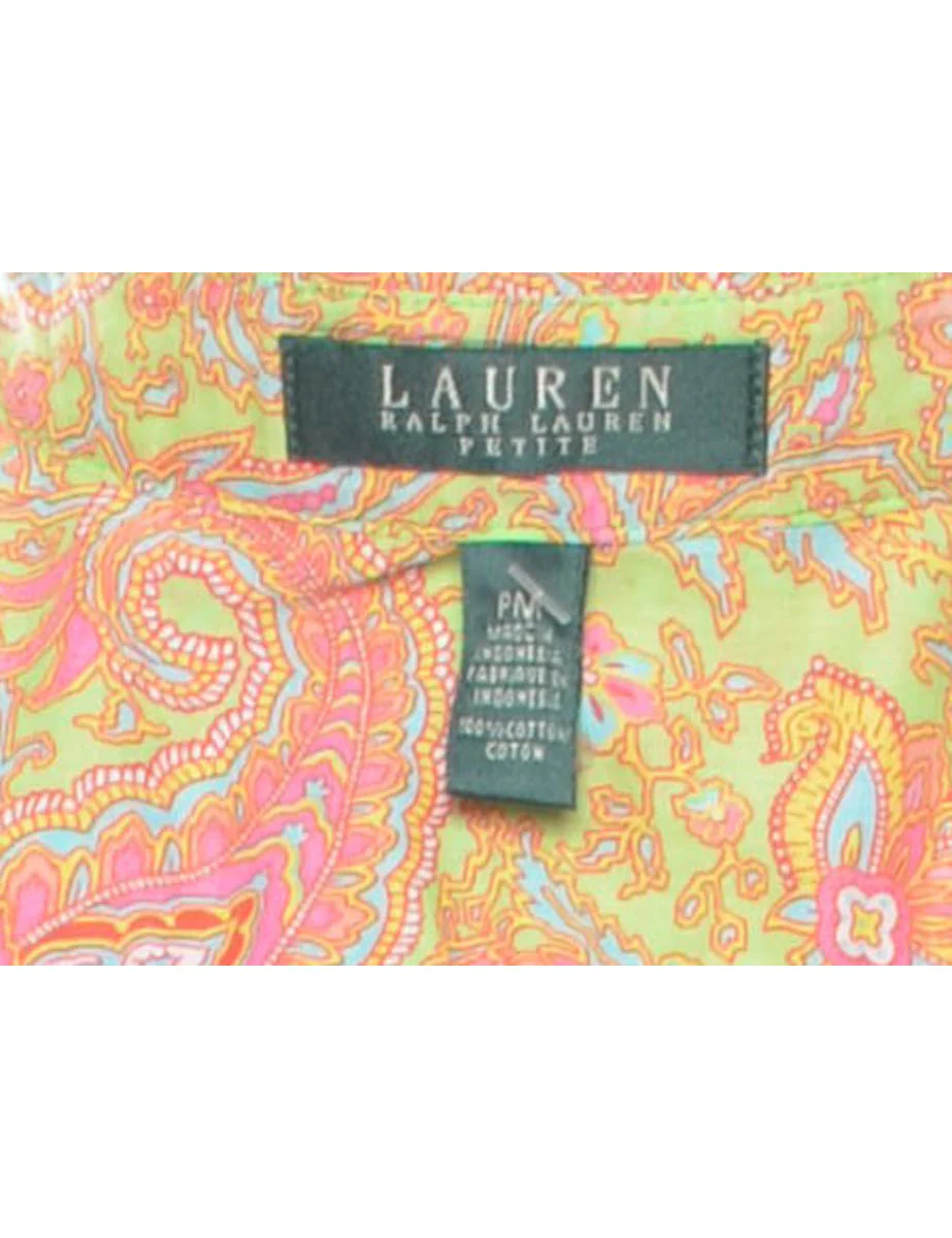 Vintage Ralph Lauren Paisley Shirt - M - Image 4