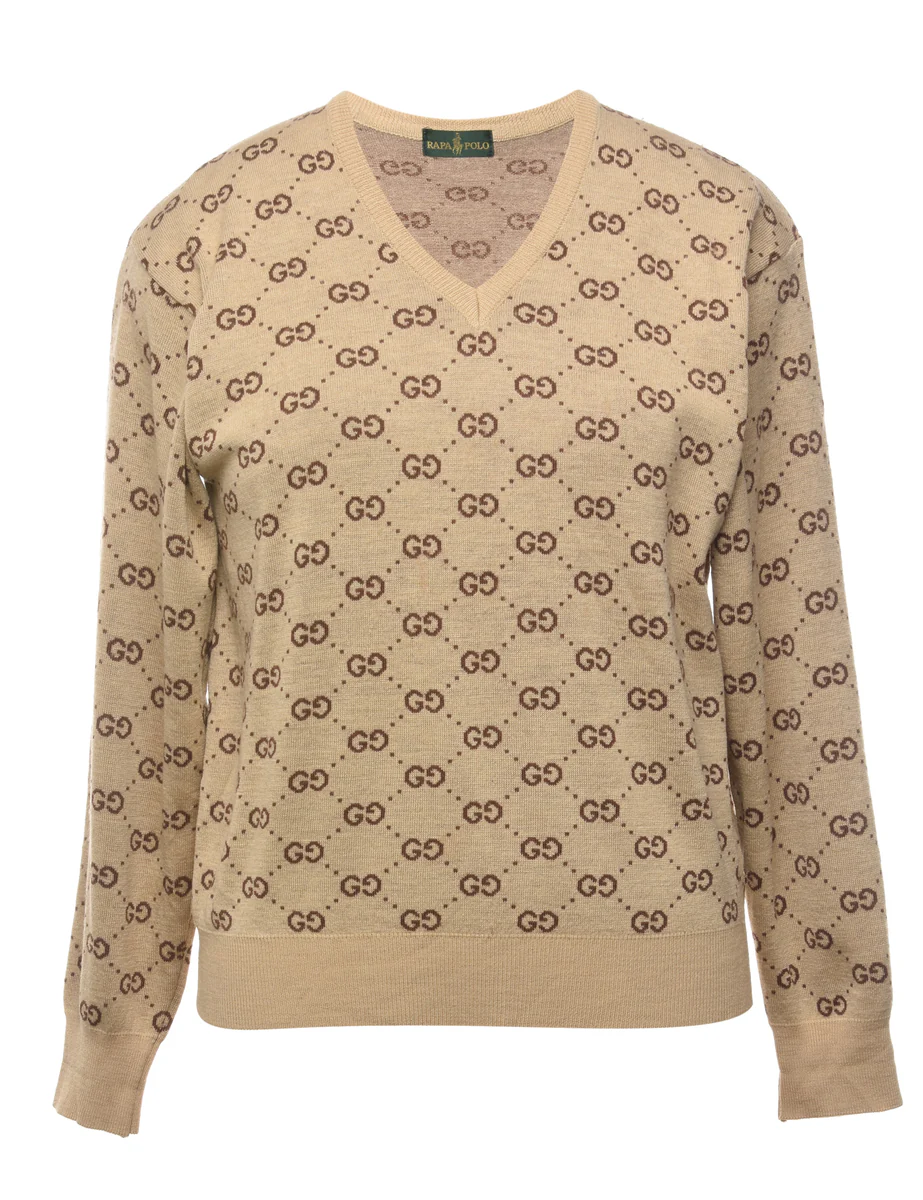 Ralph Lauren Patterned Jumper - M