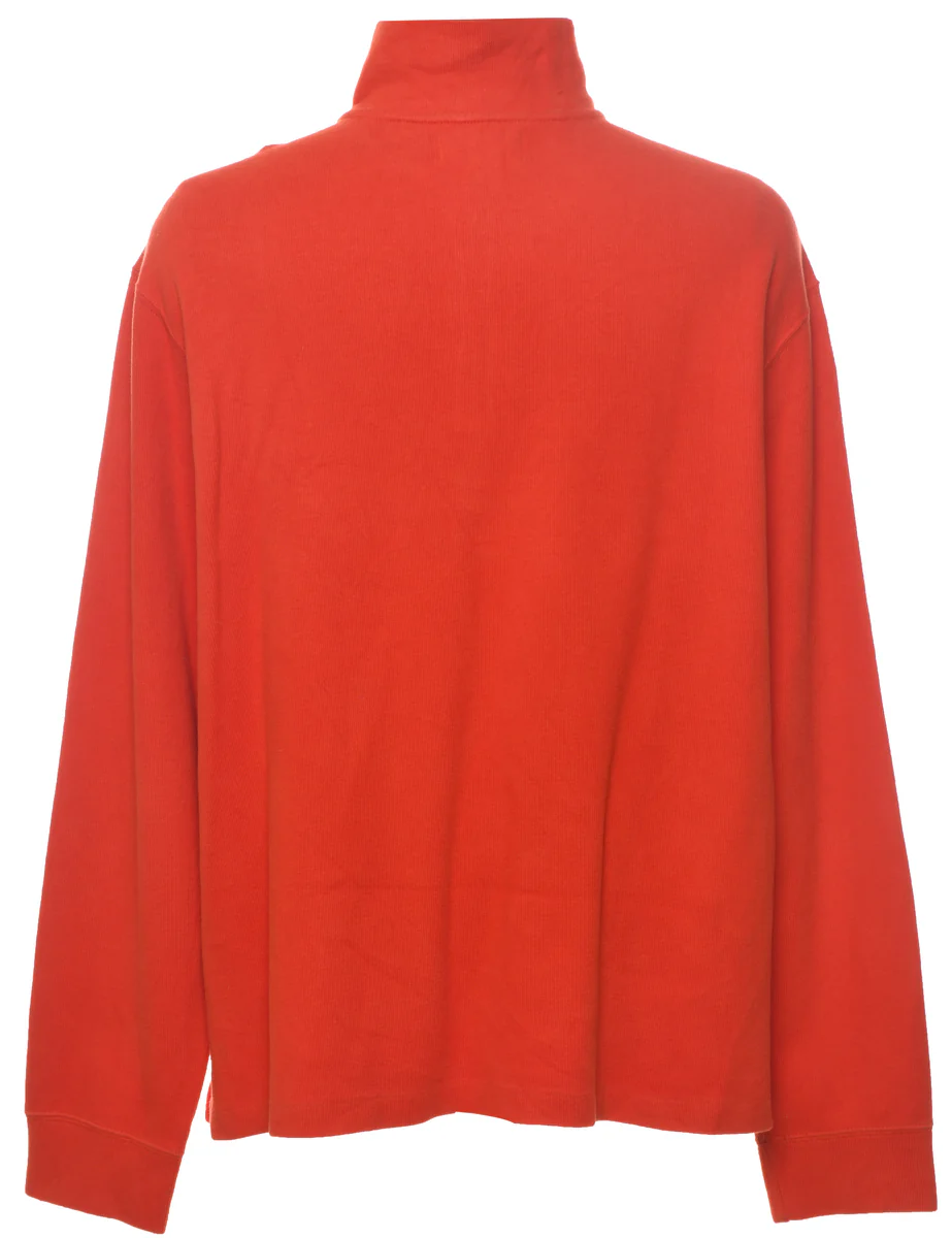 Vintage Ralph Lauren Plain Orange Sweatshirt - XL - Image 2