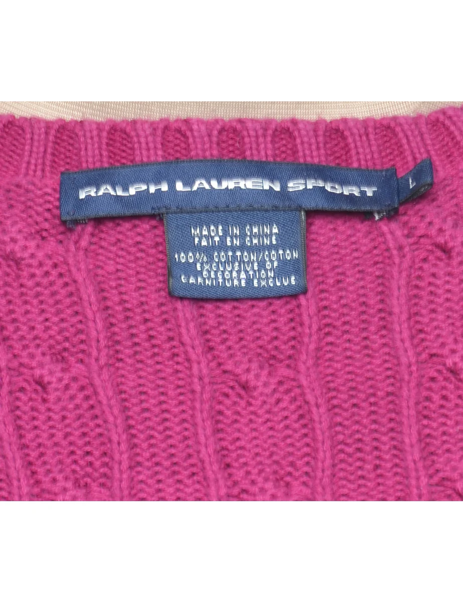 Ralph Lauren Plum Jumper - S - Image 4