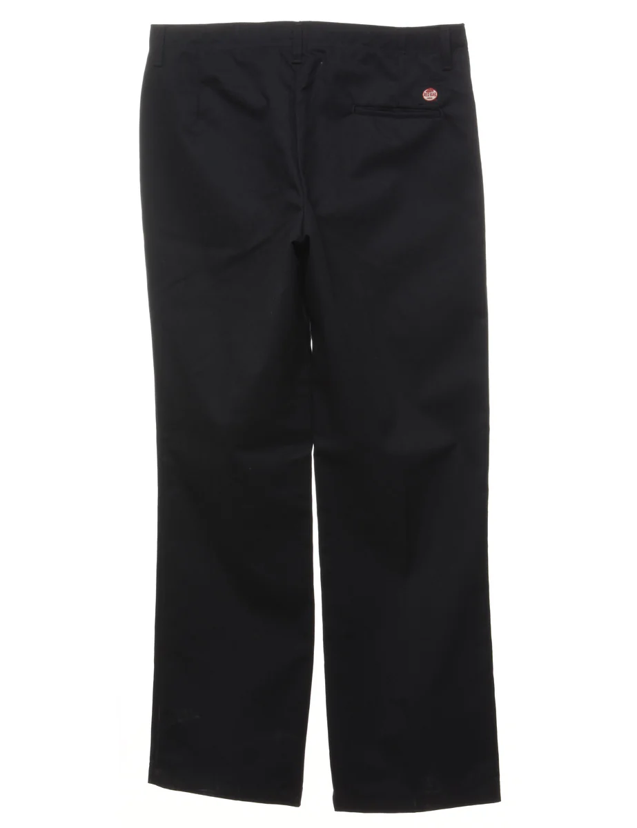 Vintage Red Cap Black Trousers - W34 L30 - Image 2