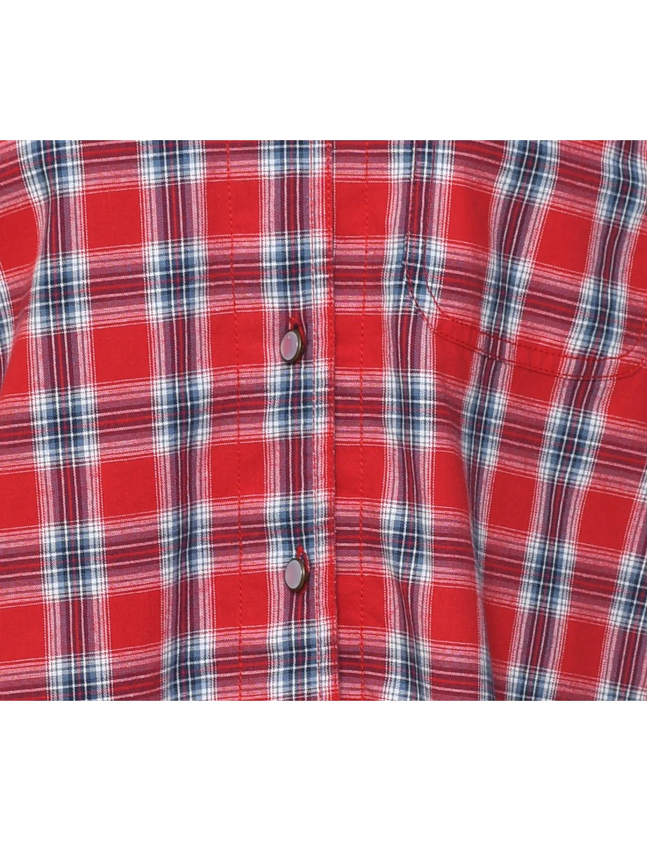 Vintage Red Checked Shirt - M - Image 3