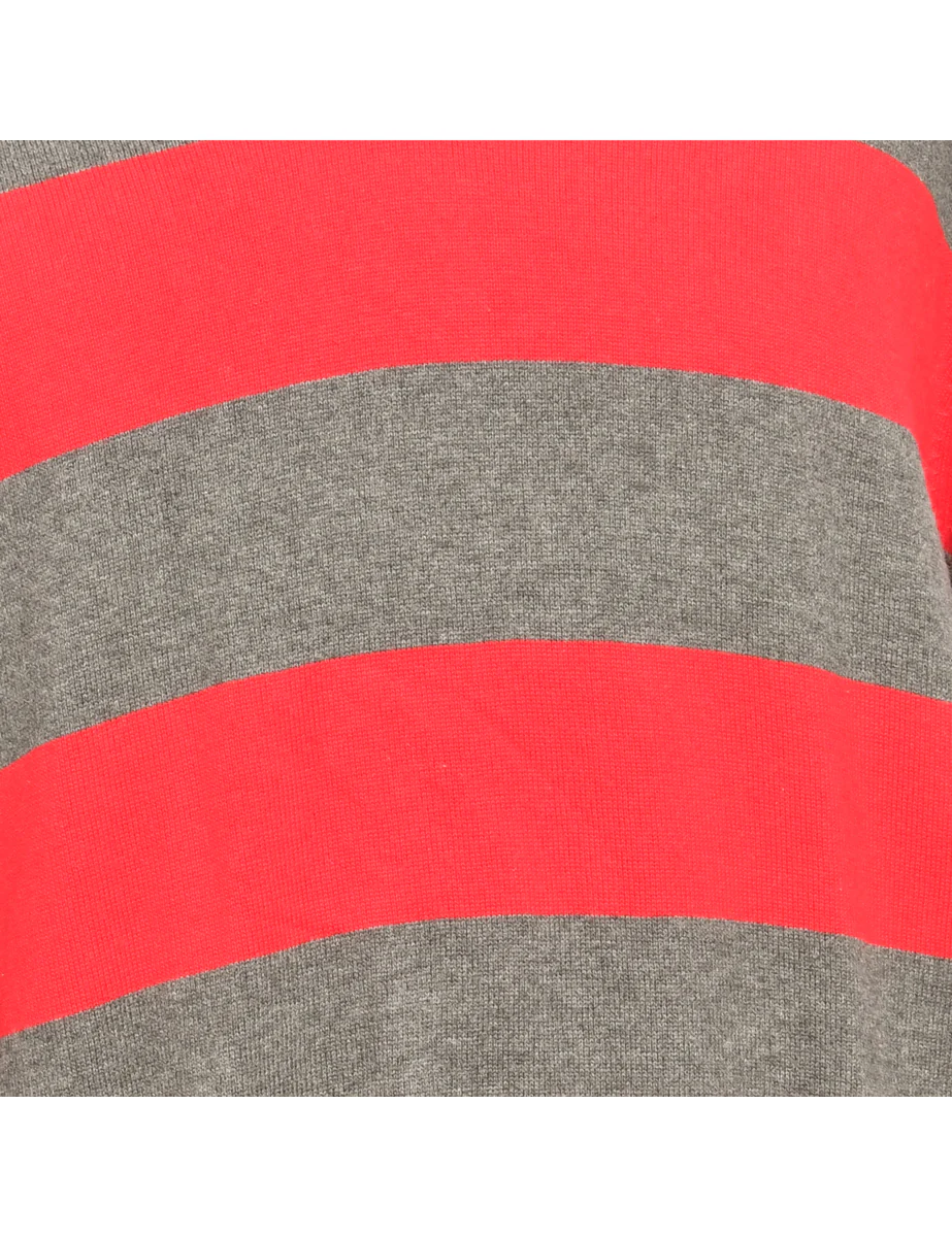 Vintage Red & Dark Grey Jumper - XL - Image 3