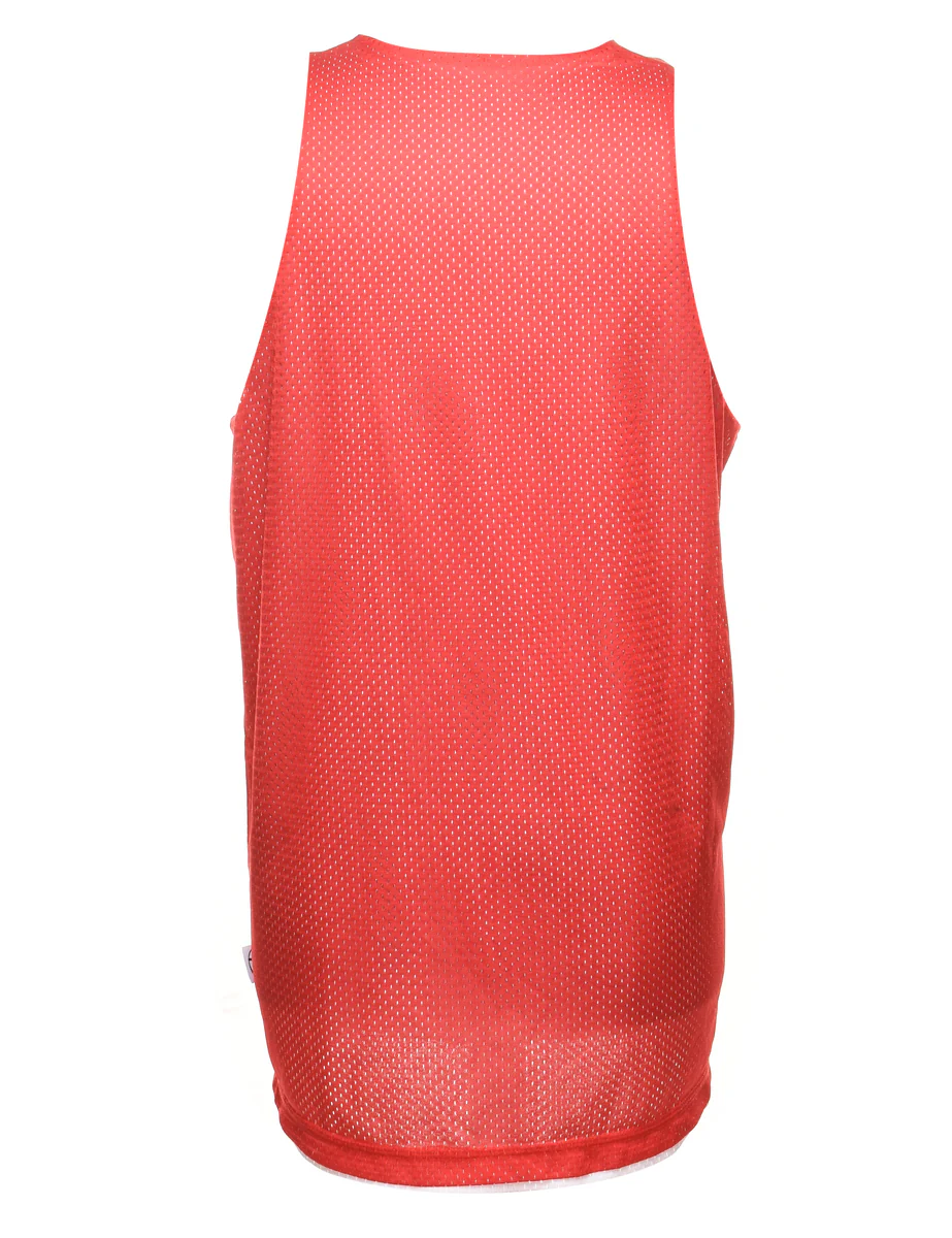 Vintage Red Mesh Classic Vest - L - Image 2