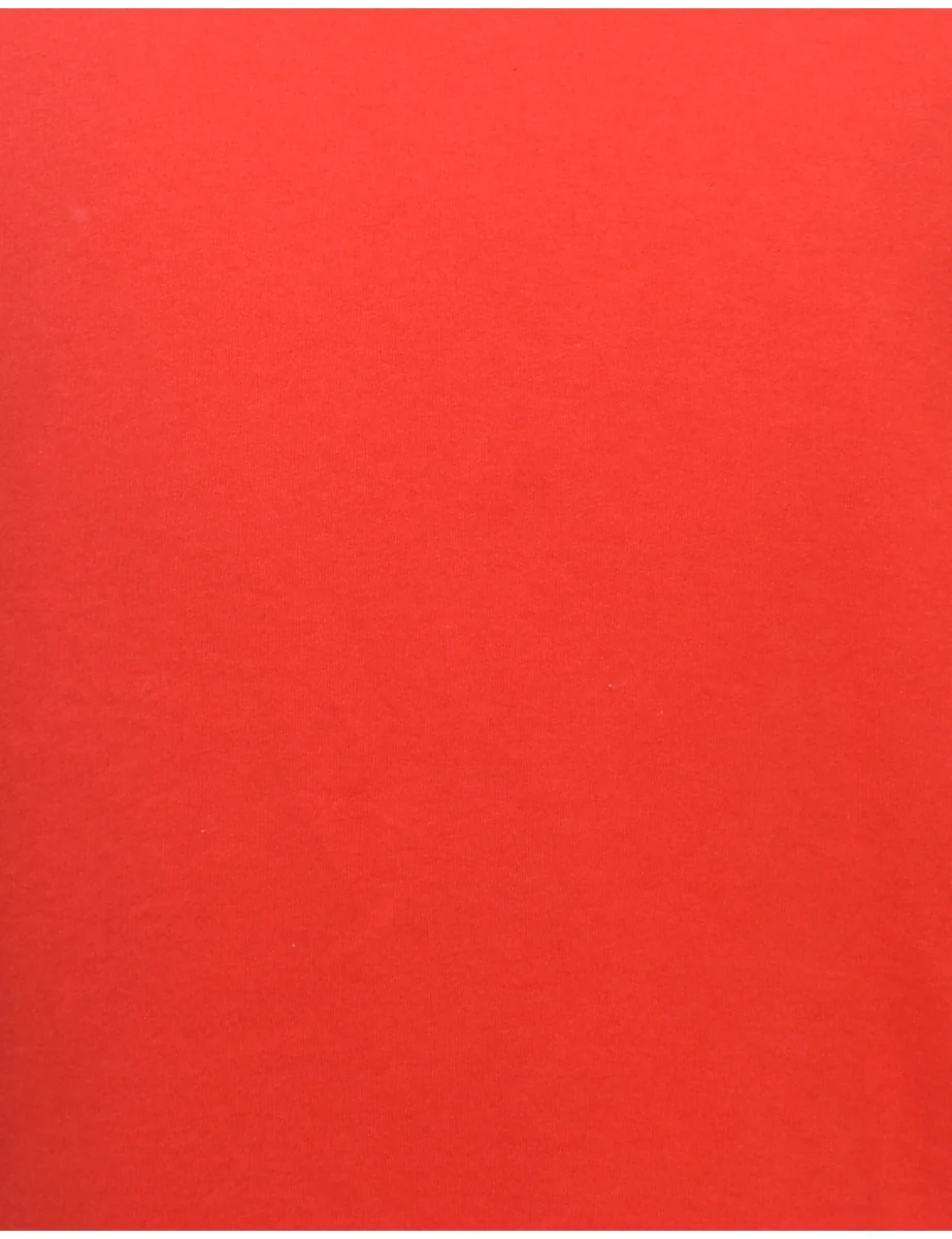 Vintage Red Plain Sweatshirt - M - Image 3