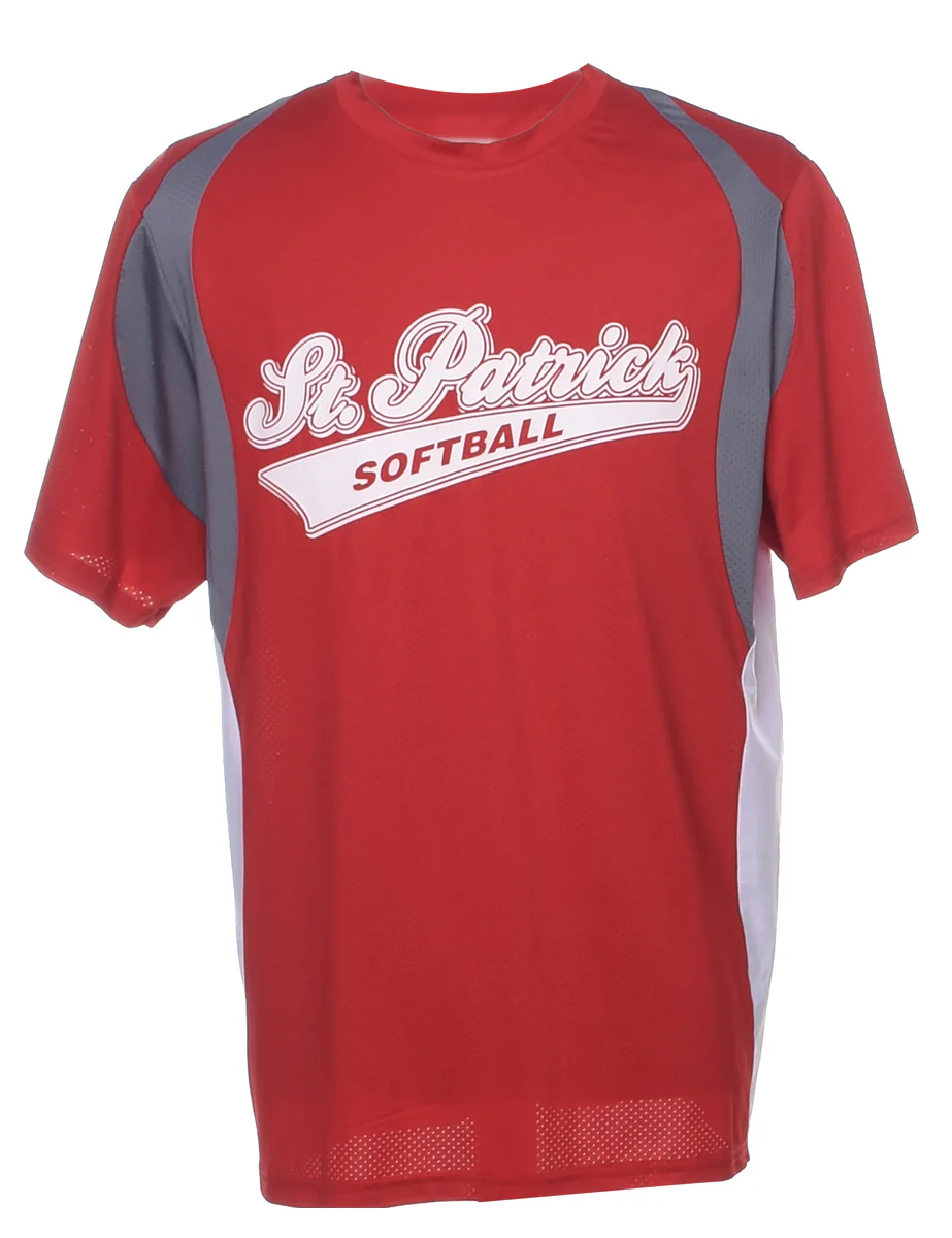 Vintage Red St. Patrick Soft Sports T-shirt - L
