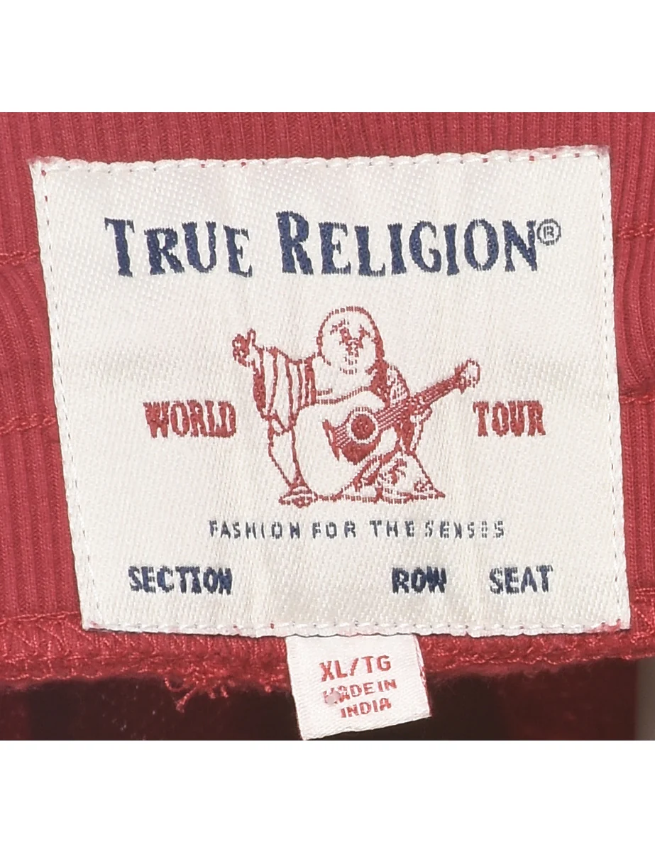 Vintage Red True Religion Jogging Bottoms - W40 L29 - Image 5