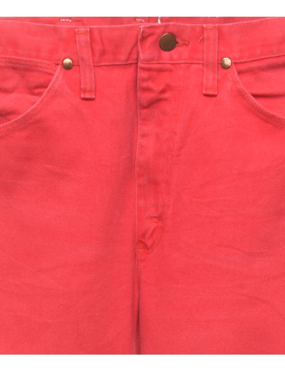 Vintage Red Wrangler Jeans - W26 L34 - Image 3