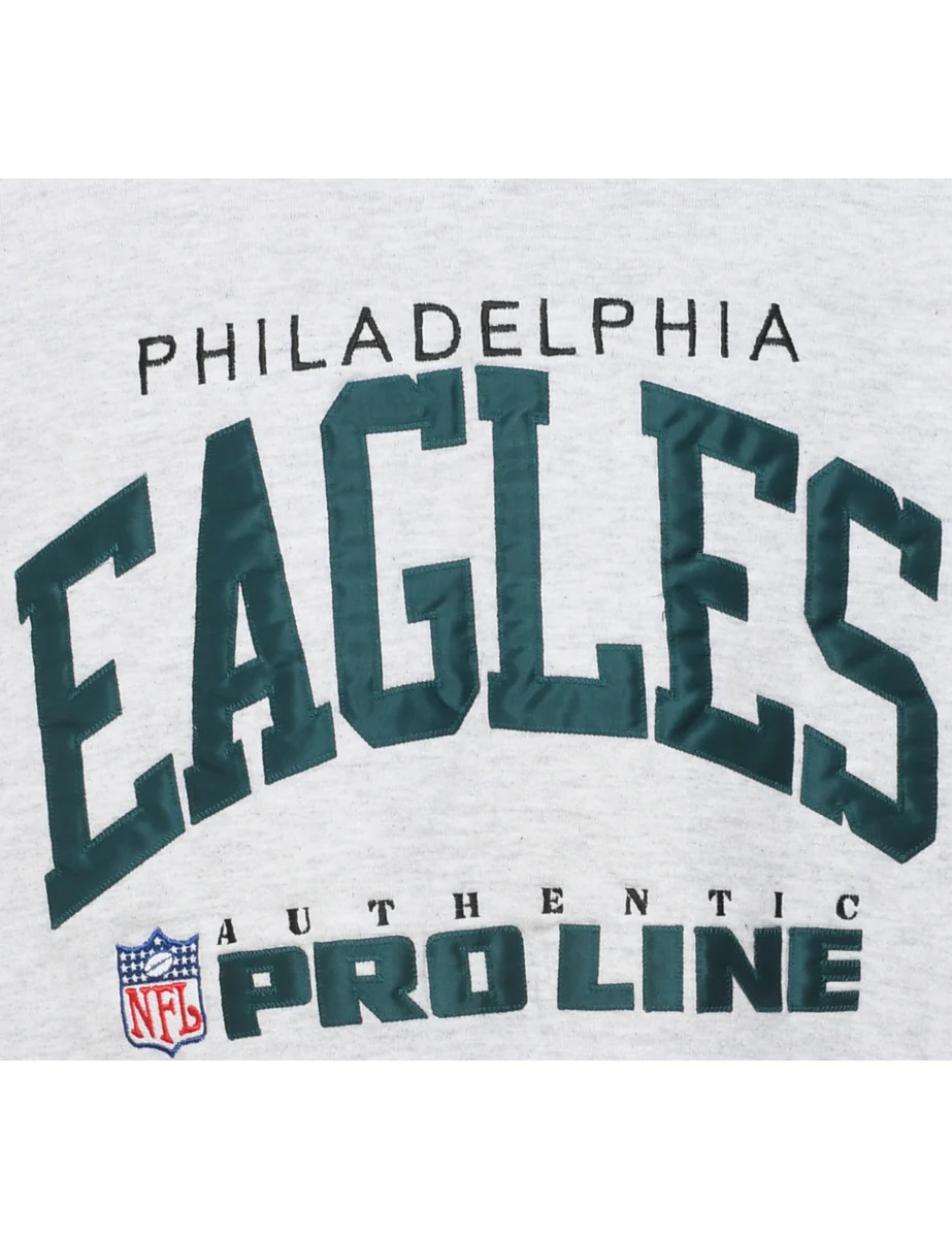 Russell Athletic Philadelphia Eagles Sports Sweatshirt - L - Image 3