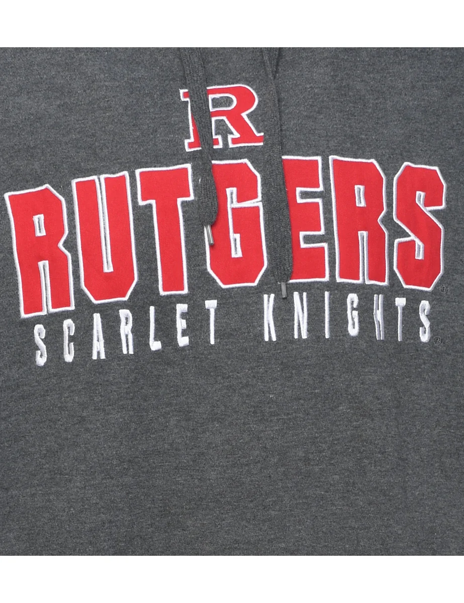 Vintage Rutgers Scarlet Knights Embroidered Sweatshirt - XL - Image 3