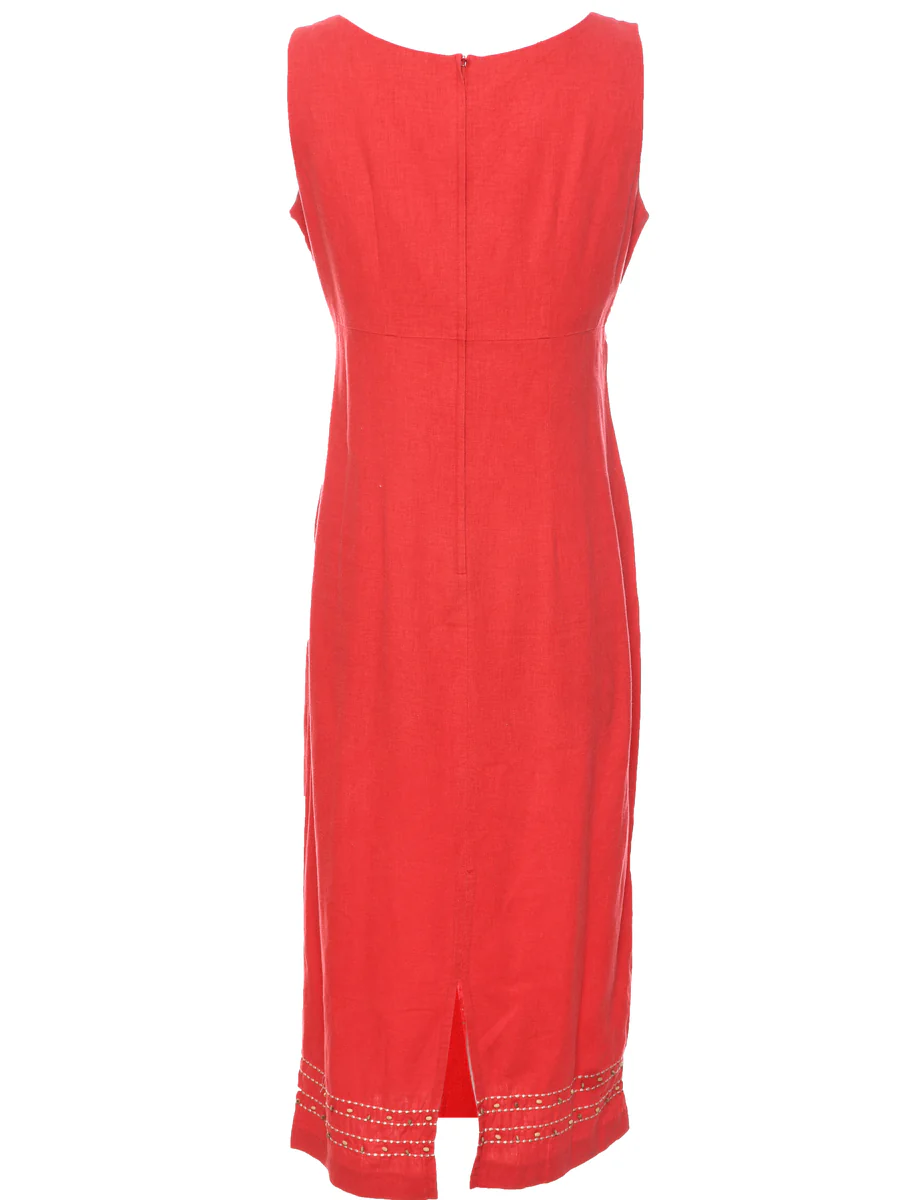Vintage Sag Harbor Linen Dress - M - Image 2