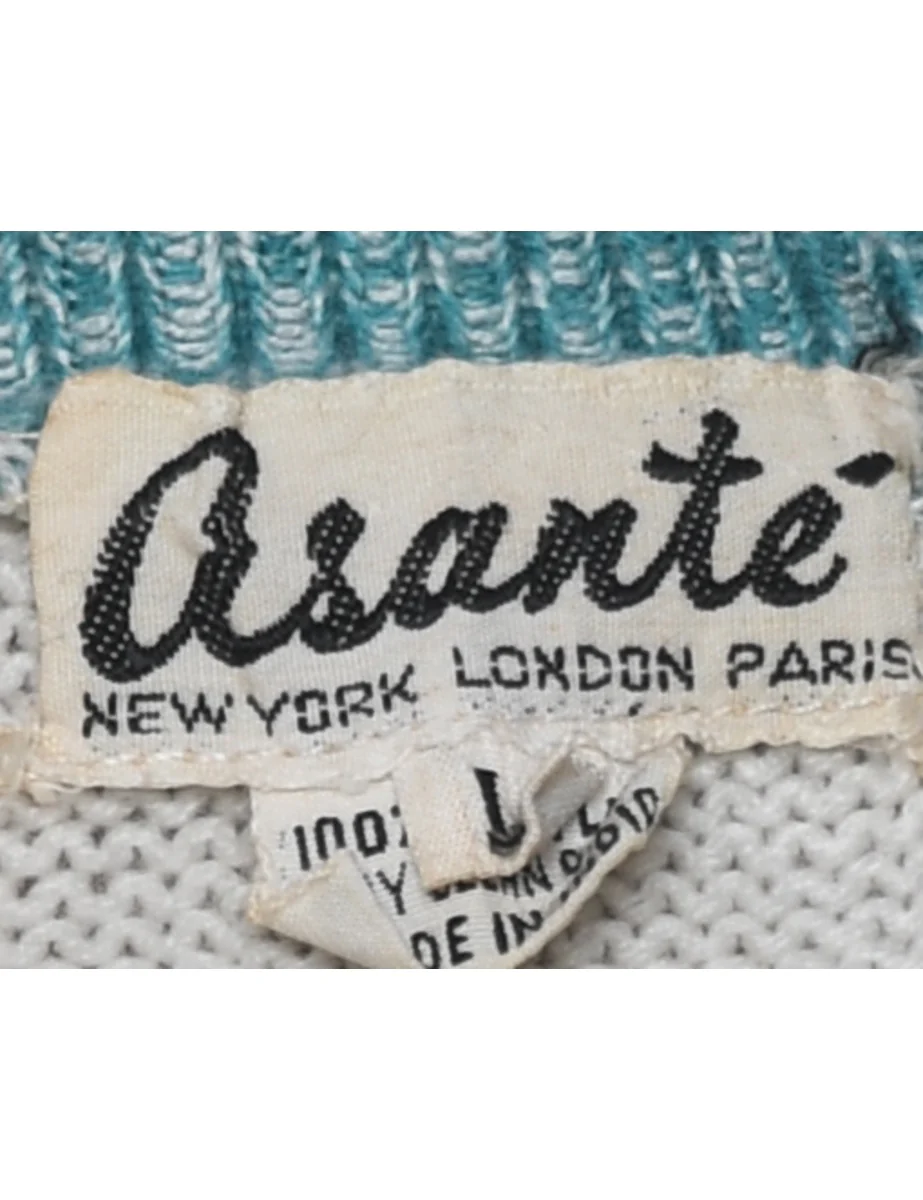 Vintage Sequined Vest - L - Image 4