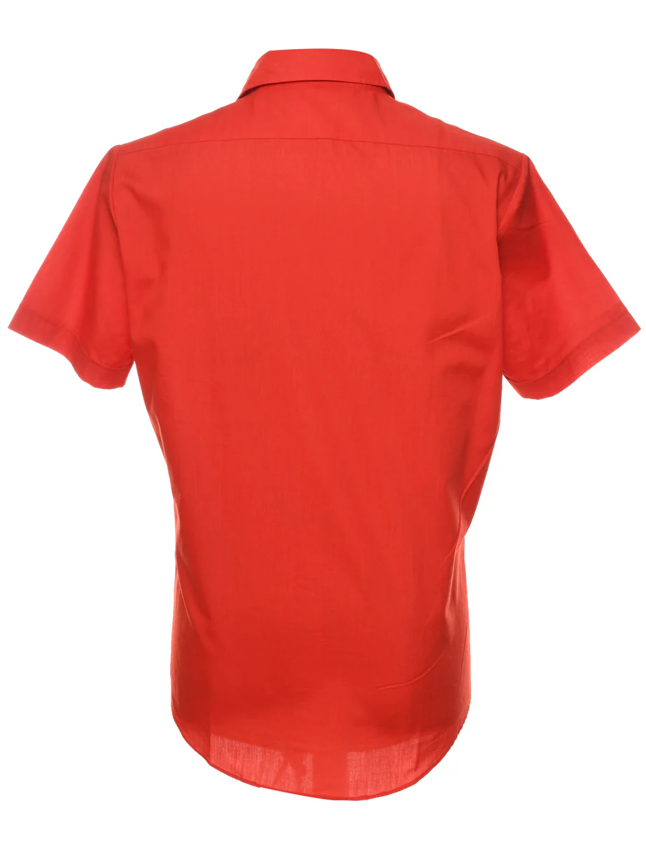 Vintage Short Sleeve Red Shirt - M - Image 2