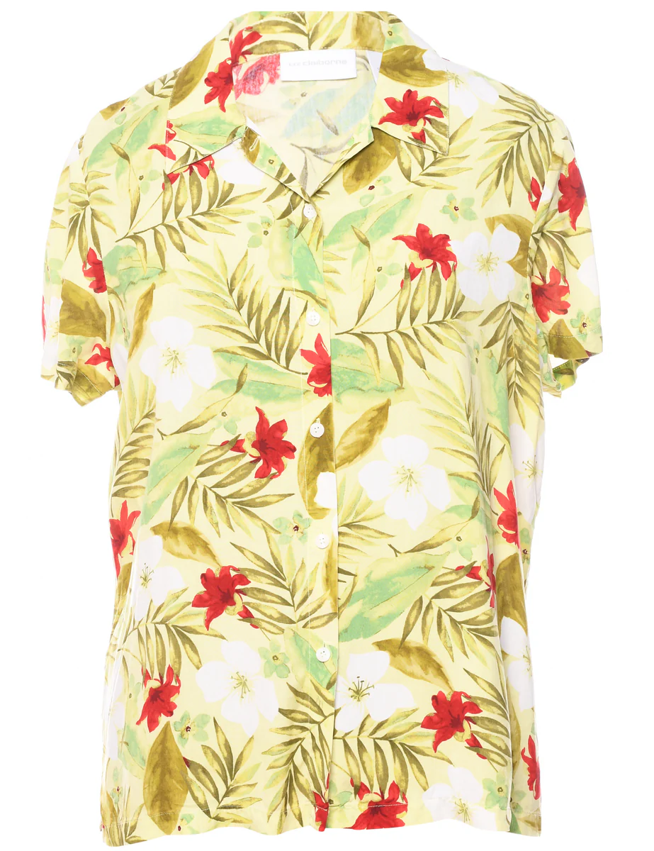 Vintage Silk Hawaiian Shirt - L