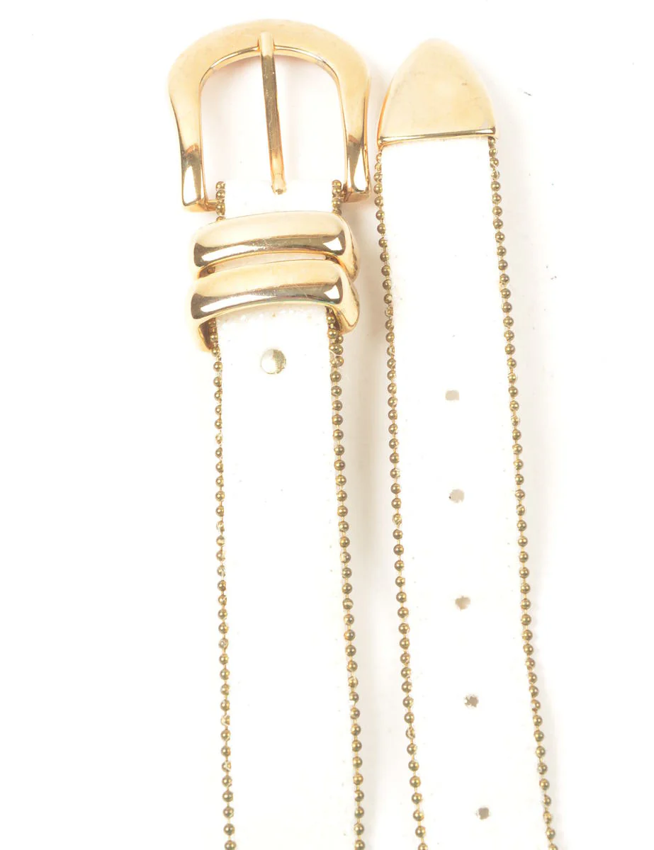 Vintage Sparkly Fashion Belt - M - Image 2