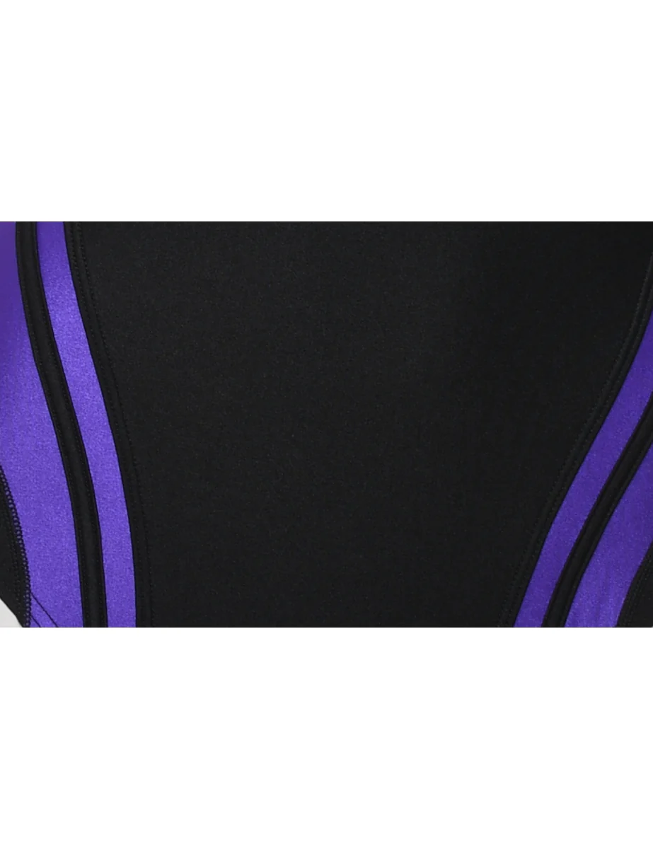 Vintage Speedo Black & Purple One-piece Swimsuit - S - Image 3