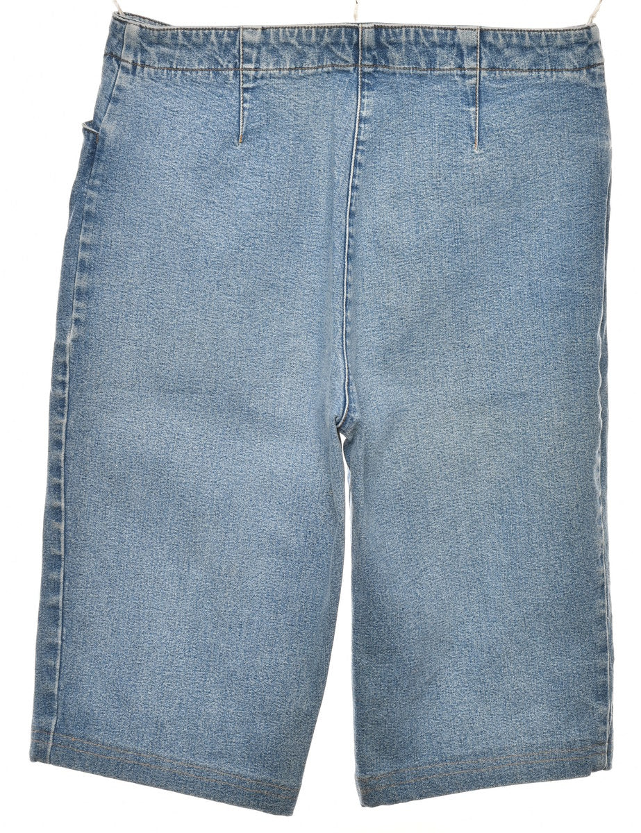 Vintage Stone Wash Denim Jorts - W28 L13 - Image 2