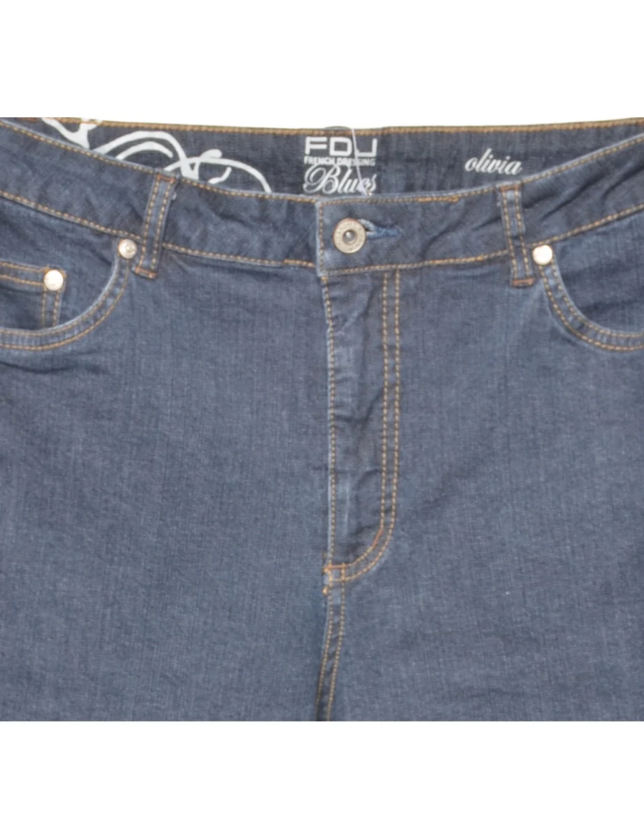 Vintage Stretchy Straight Fit Jeans - W30 L33 - Image 3