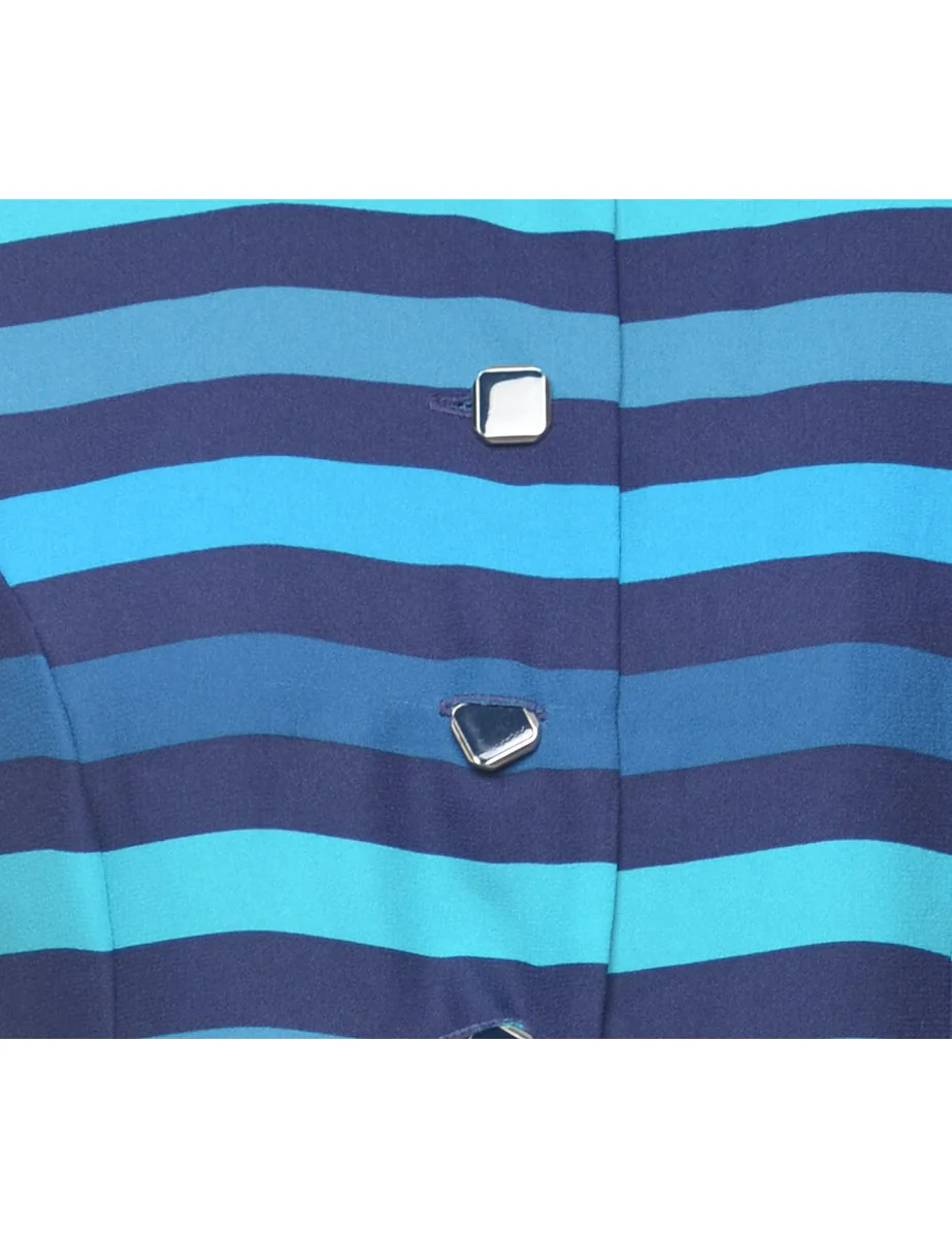 Vintage Striped Blouse - M - Image 3