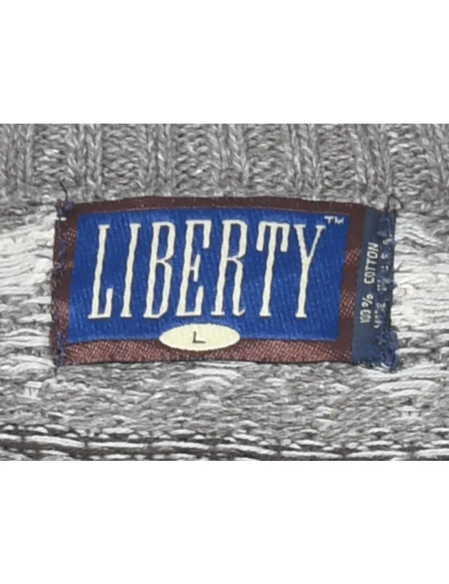 Vintage Striped Jumper - L - Image 4