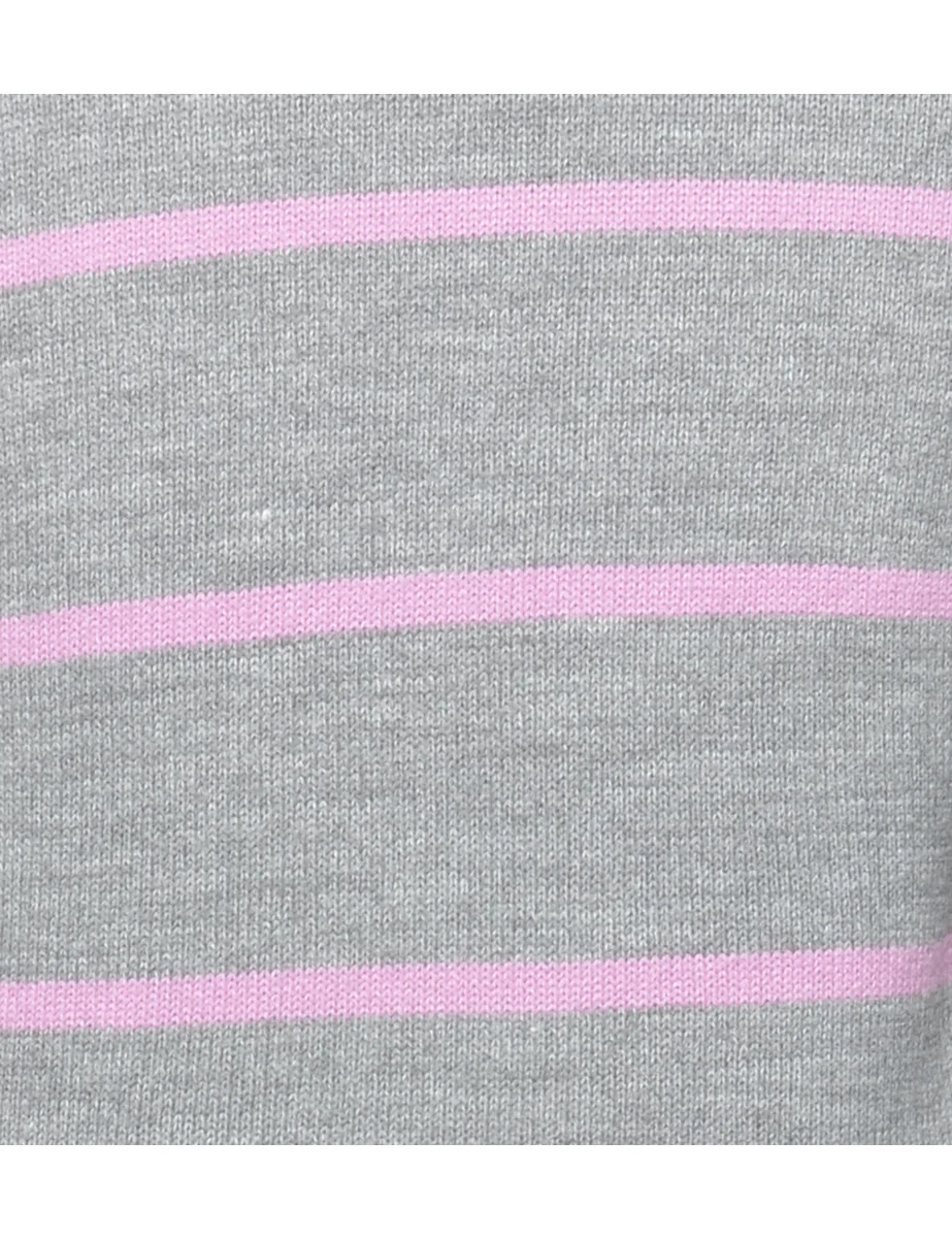 Vintage Striped Jumper - M - Image 3