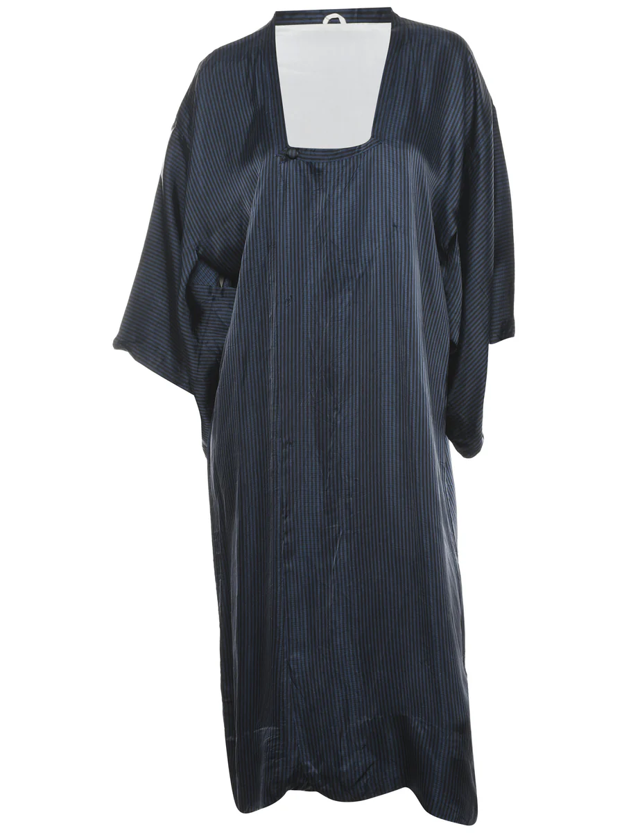 Striped Midi Length Kimono - L