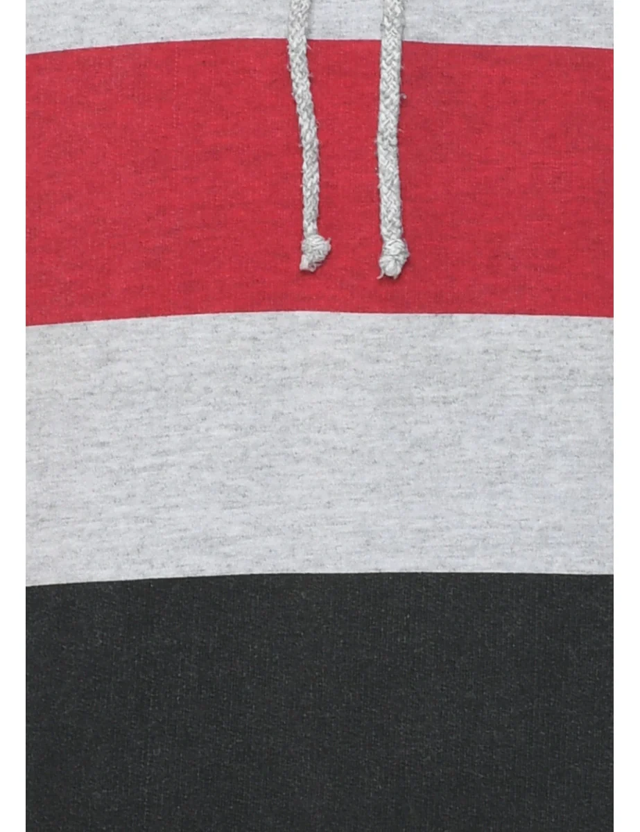 Striped Printed Sweatshirt - M - Image 3