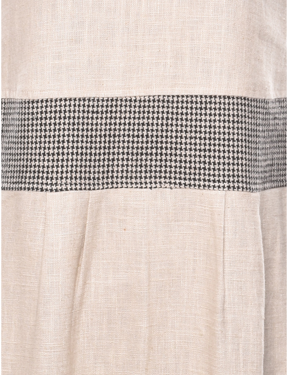Vintage Sweet Jessie Linen Shift Dress - S - Image 3