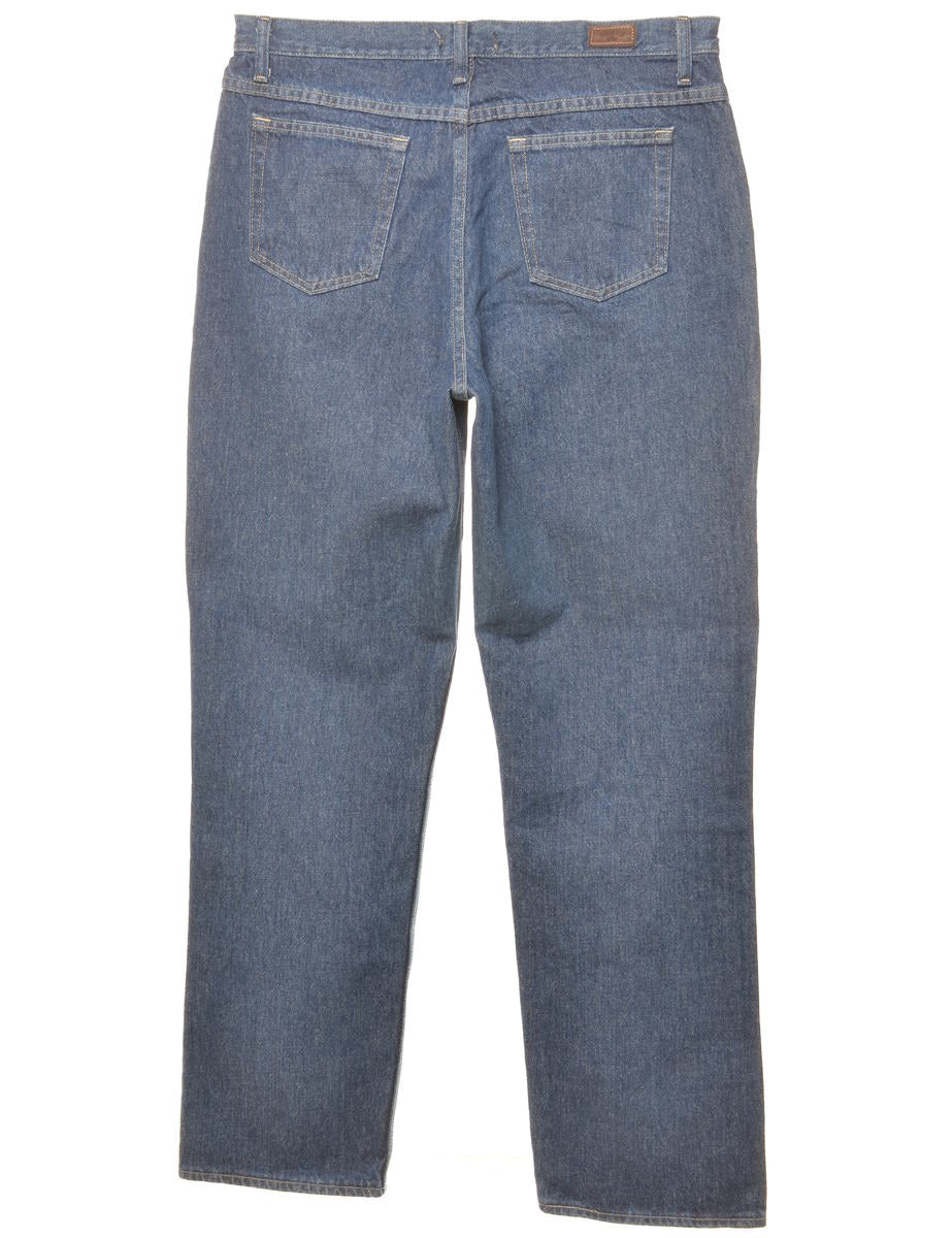 Vintage Tapered Lee Dark Wash Jeans - W35 L34 - Image 2