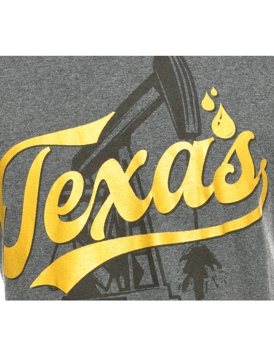 Vintage Texas Gildan Printed T-shirt - L - Image 3