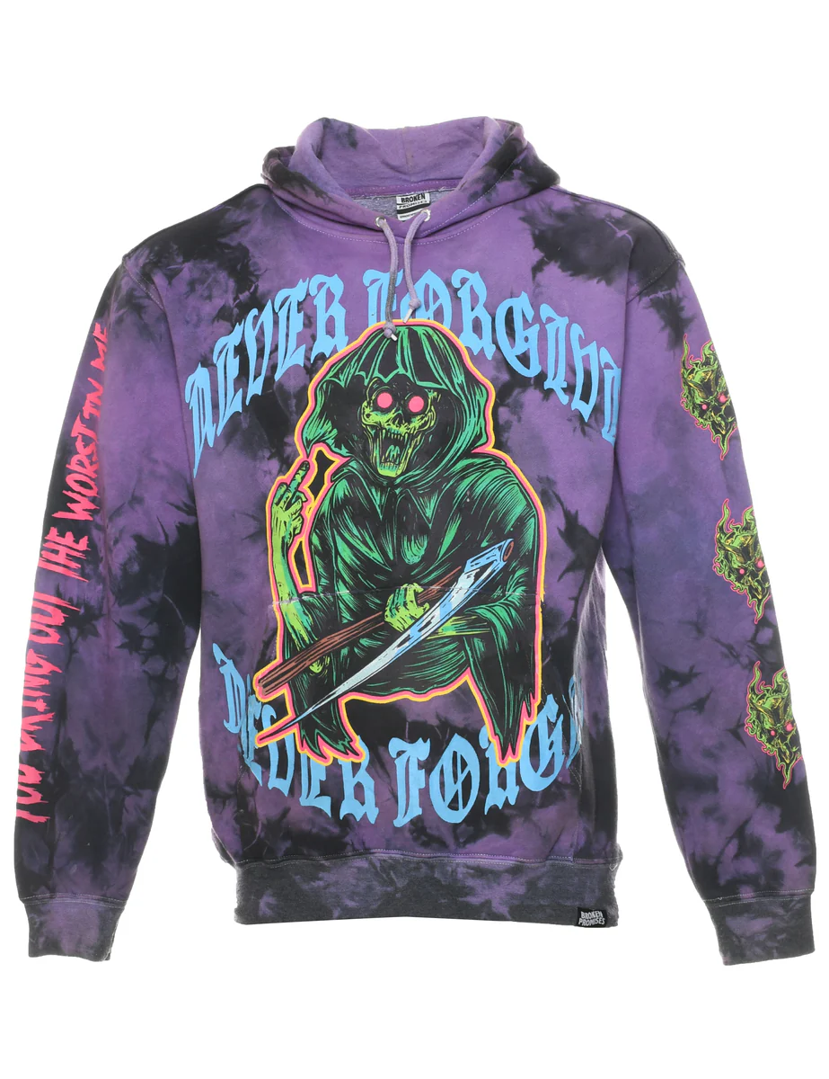 Tie-dye Broken Promises Hoodie - M