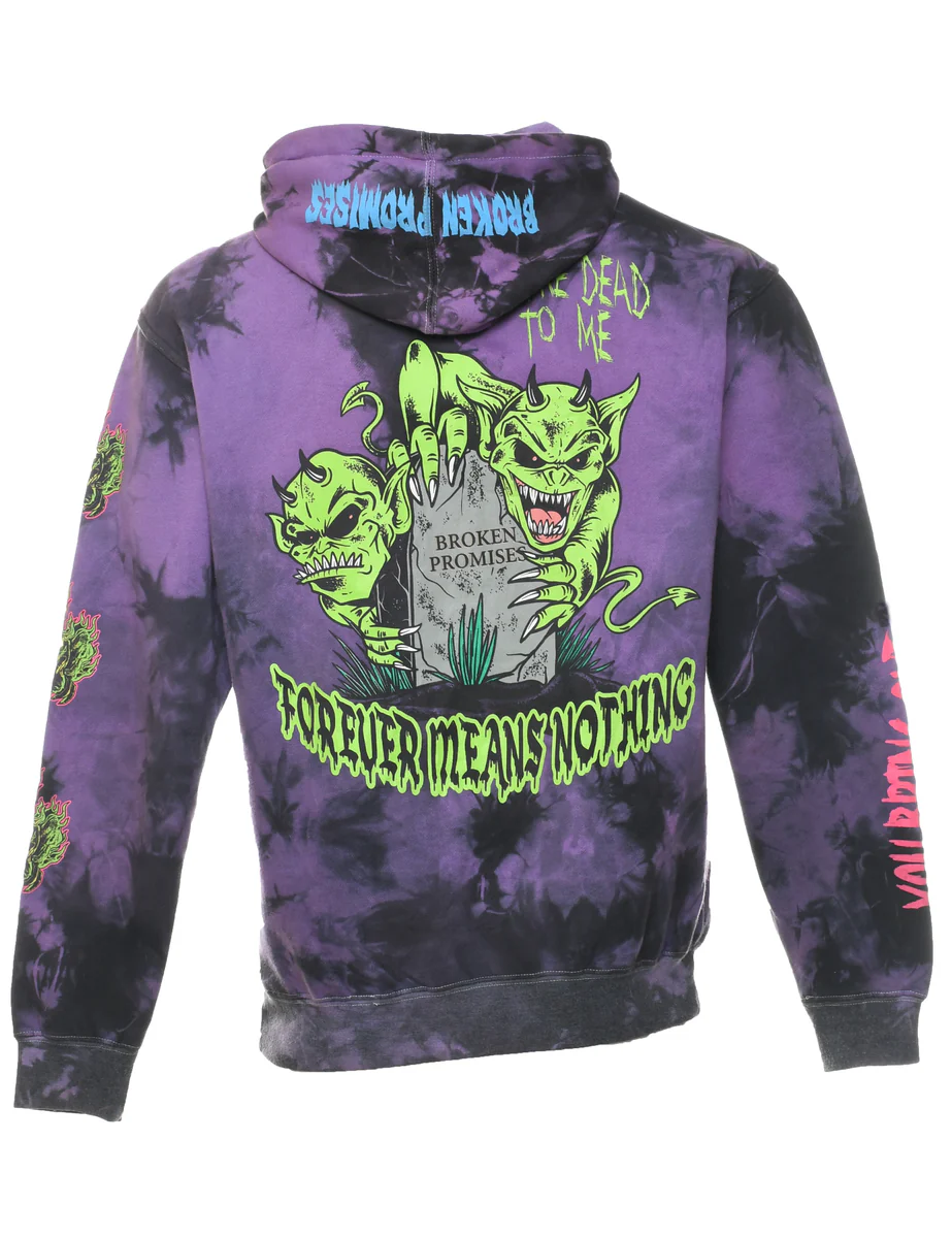 Tie-dye Broken Promises Hoodie - M - Image 2