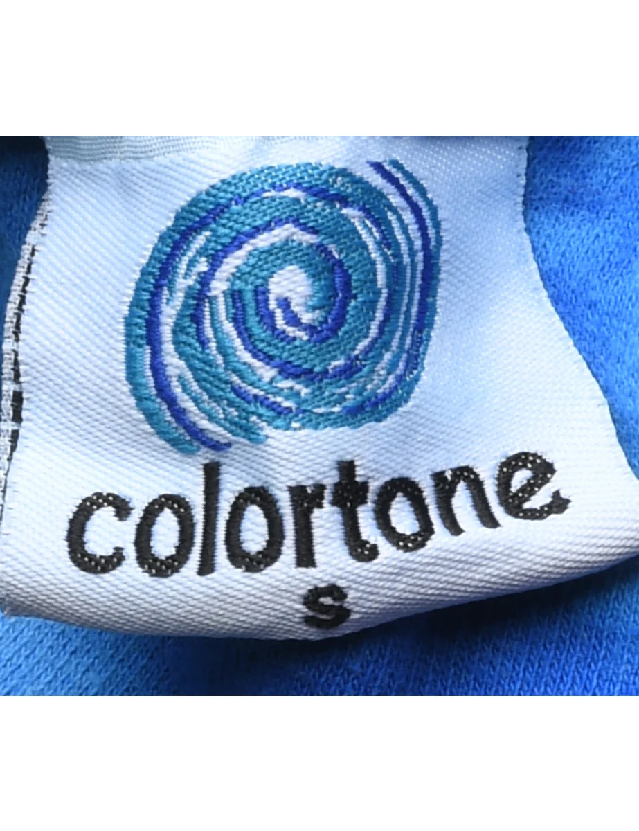 Vintage Tie-dye Design Blue Hornets Hoodie - S - Image 4