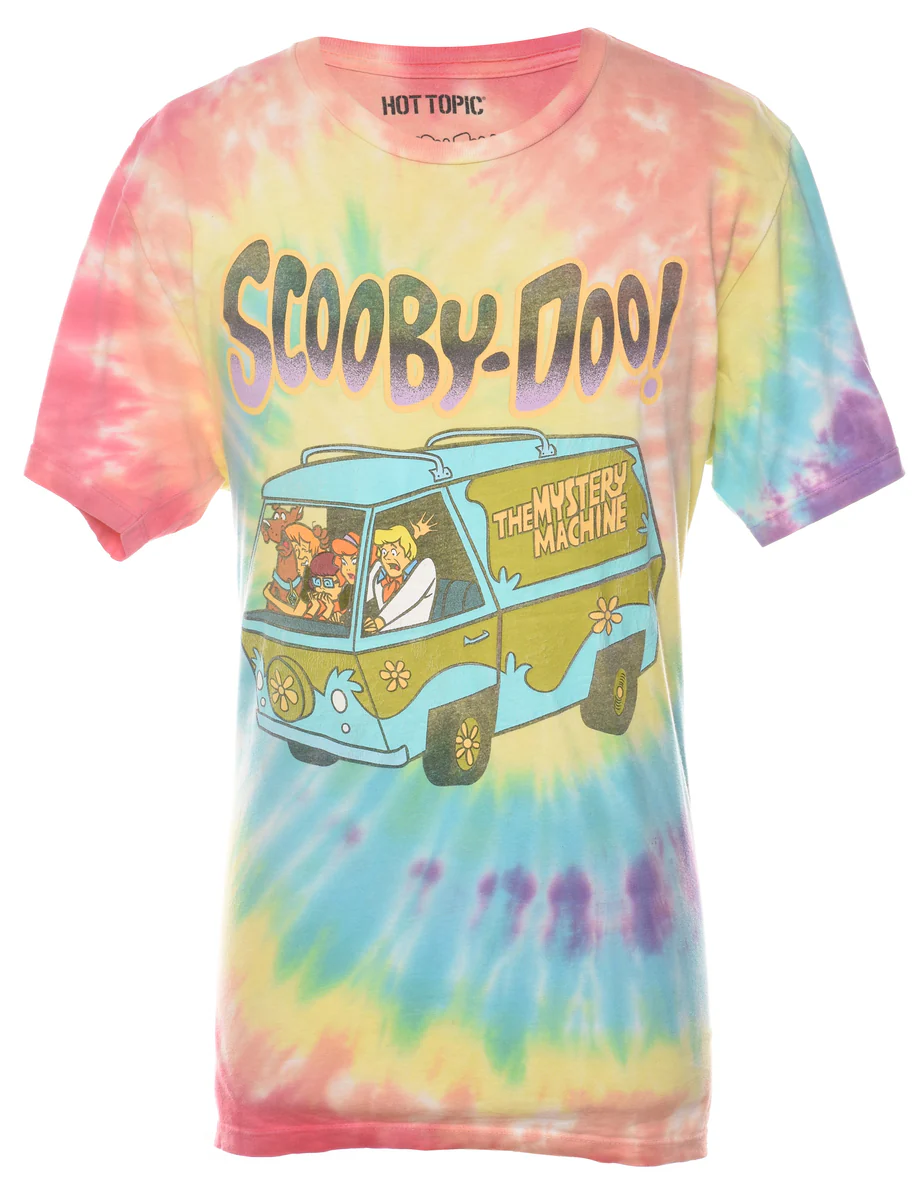 Vintage Tie Dye Scooby-Doo Cartoon T-shirt - M