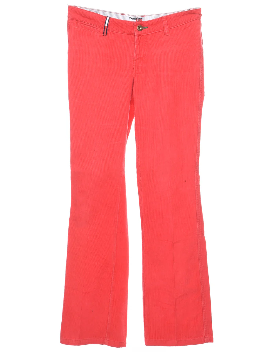Vintage Tommy Hilfiger Red Corduroy 1990s Trousers - W31 L31