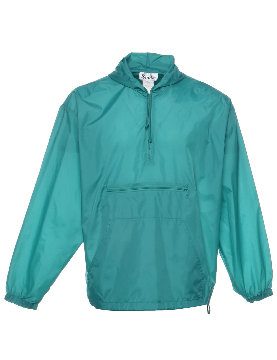 Vintage Turquoise Nylon Jacket - XL