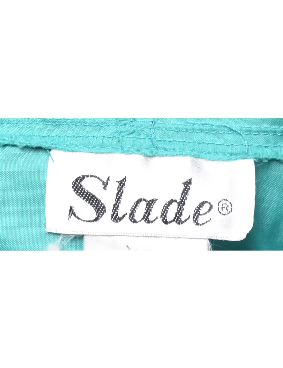 Vintage Turquoise Nylon Jacket - XL - Image 4