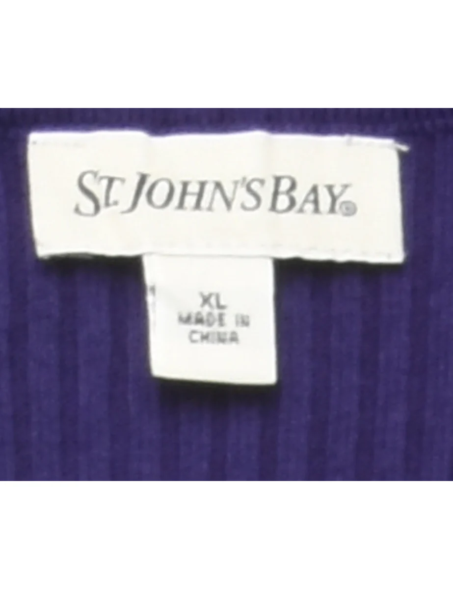Turtleneck Purple Jumper - XL - Image 4