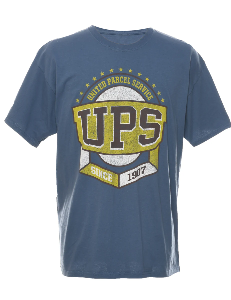 Vintage UPS Printed T-shirt - L
