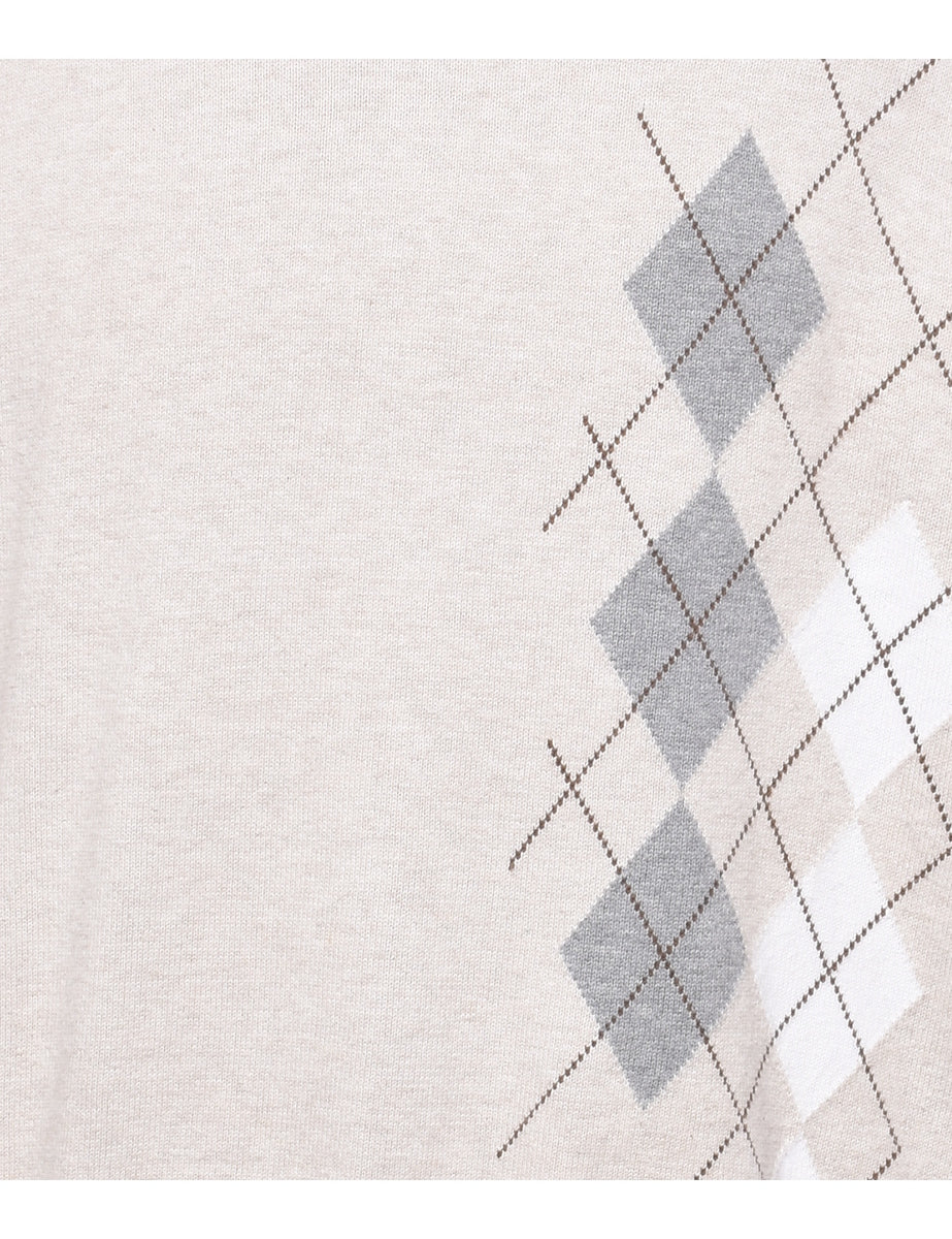 Vintage Van Heusen Argyle Jumper - XL - Image 3